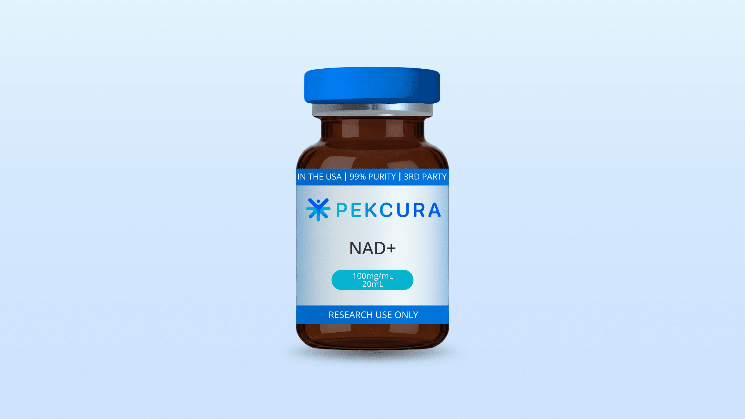 PCL NAD+ 20mL 100mg/mL - Buffered 1 - PekCura Labs - Your #1 Source for US Made Research Peptides PCL NAD+ 20mL 100mg/mL - Buffered