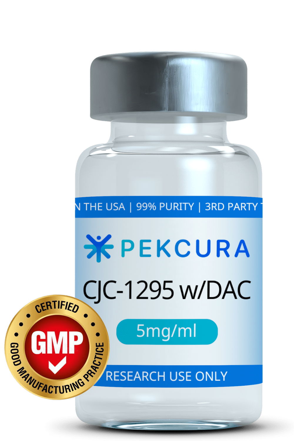 GMP CJC Vial Transparent Vial Only