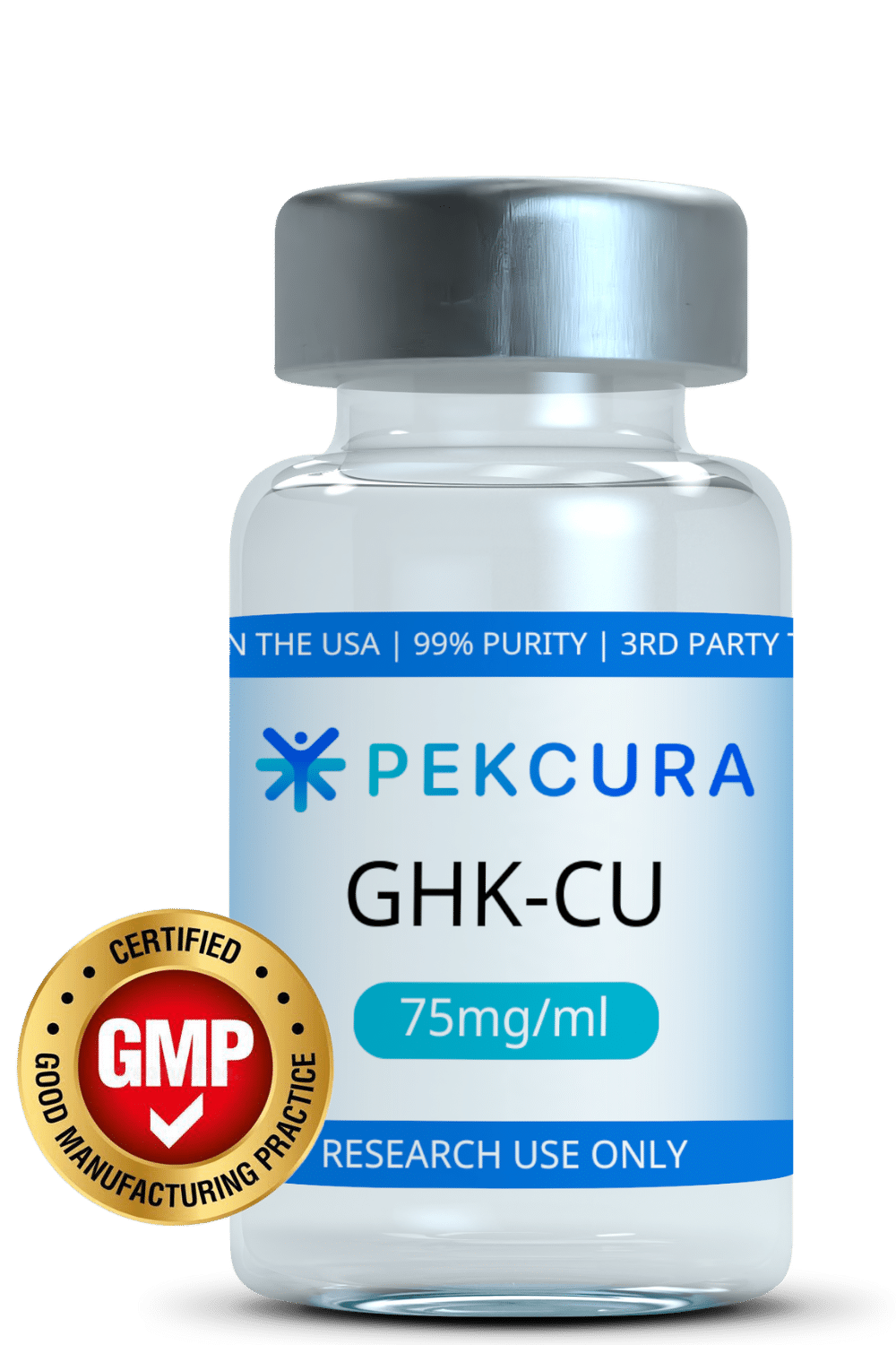 GMP GHK-Cu Vial Transparent Vial Only